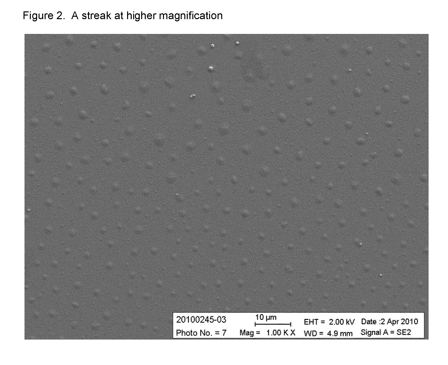 Low streak degreasing composition