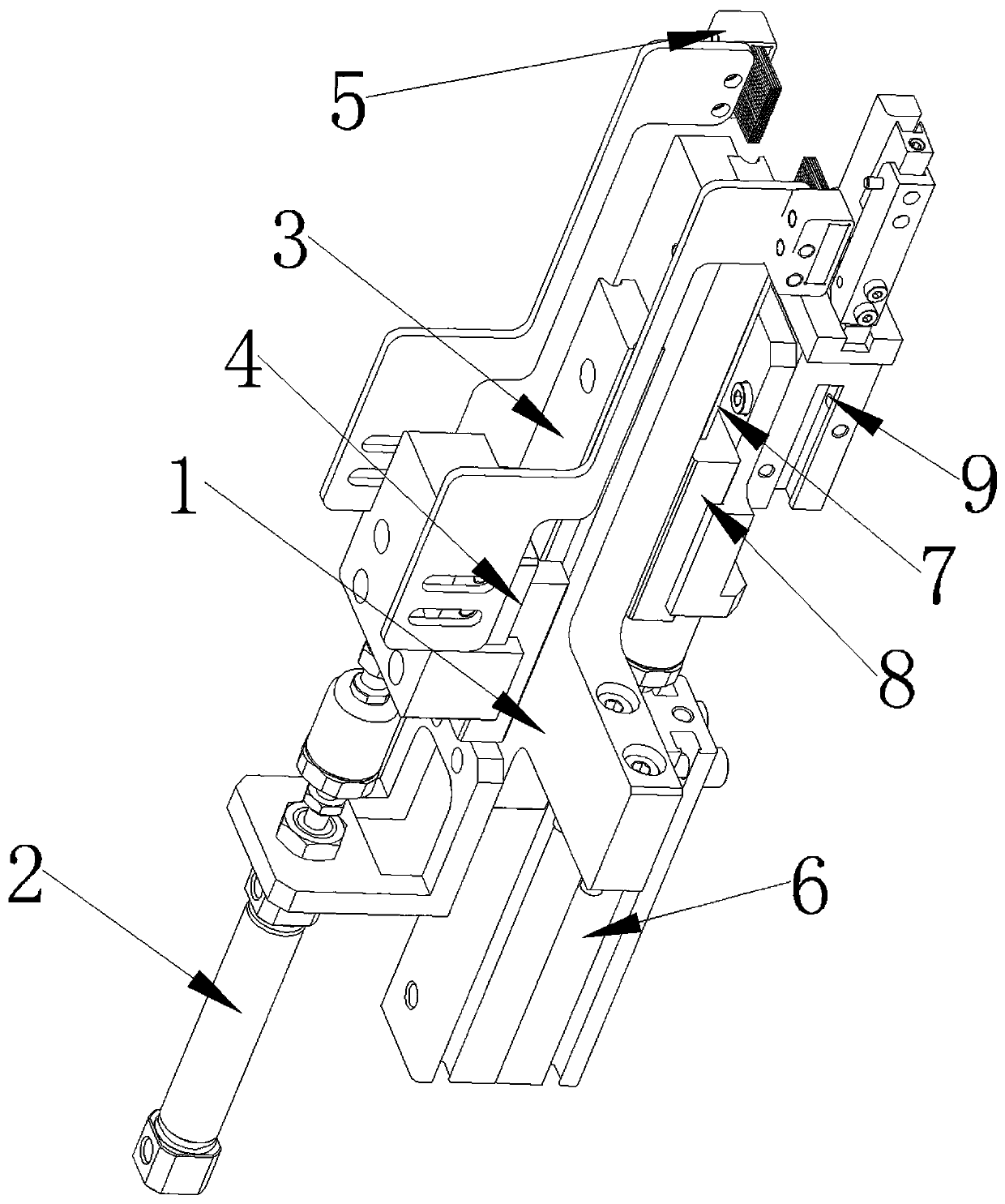 Wire dividing mechanism, four-wire winding T2 equipment and wire winding method