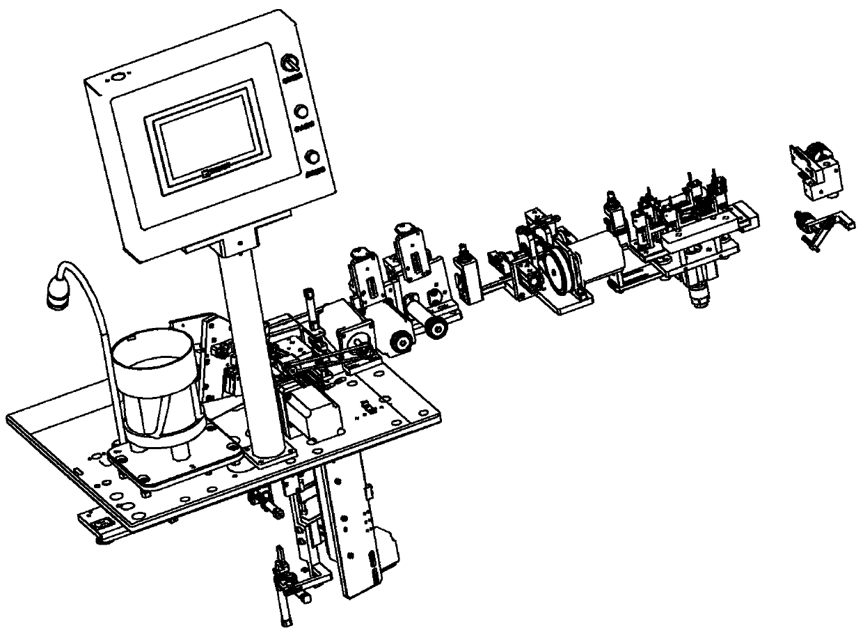 Wire dividing mechanism, four-wire winding T2 equipment and wire winding method