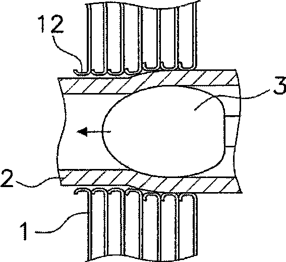 Heat exchanger fin and fin tube type heat exchanger