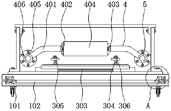 Polishing device provided with fixing structure and used for wrench machining