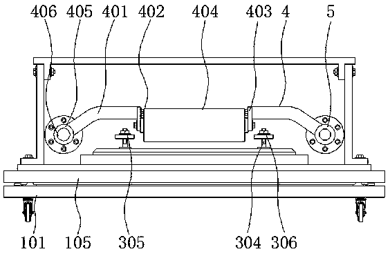 Polishing device provided with fixing structure and used for wrench machining