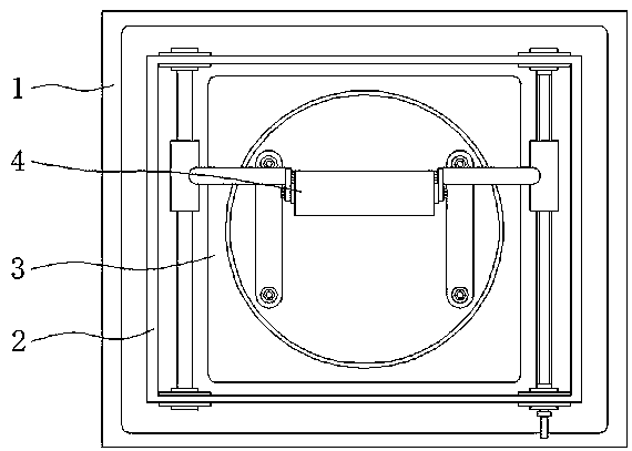 Polishing device provided with fixing structure and used for wrench machining