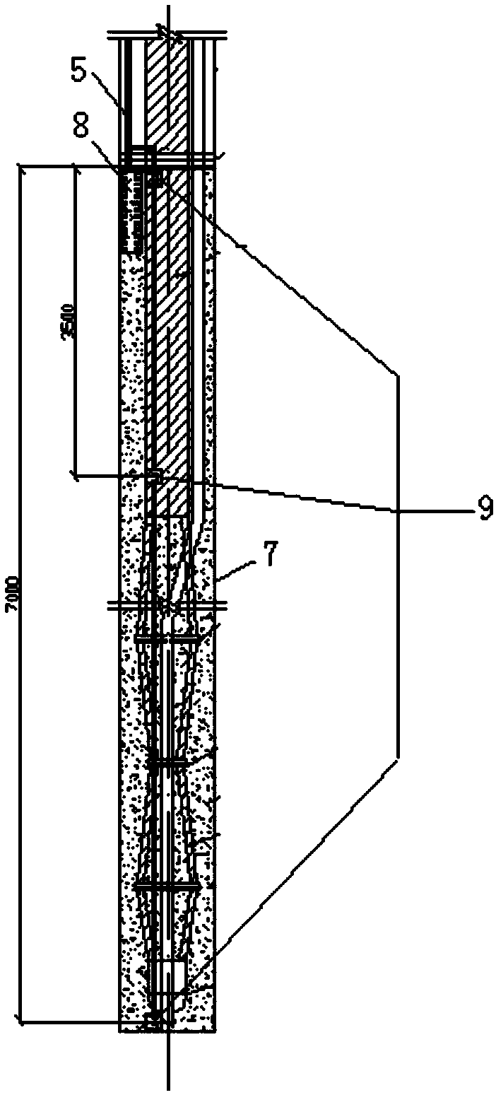 Device and method for detecting anchor rope grouting compactness in pre-embedding manner