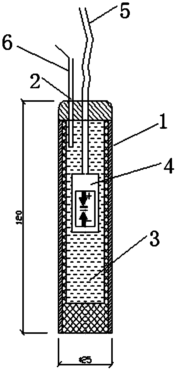 Device and method for detecting anchor rope grouting compactness in pre-embedding manner