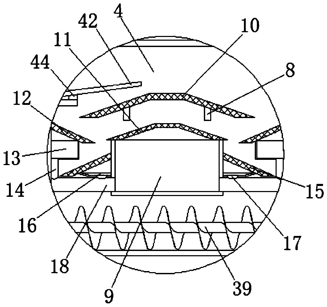 Automatic sewage classification treatment device