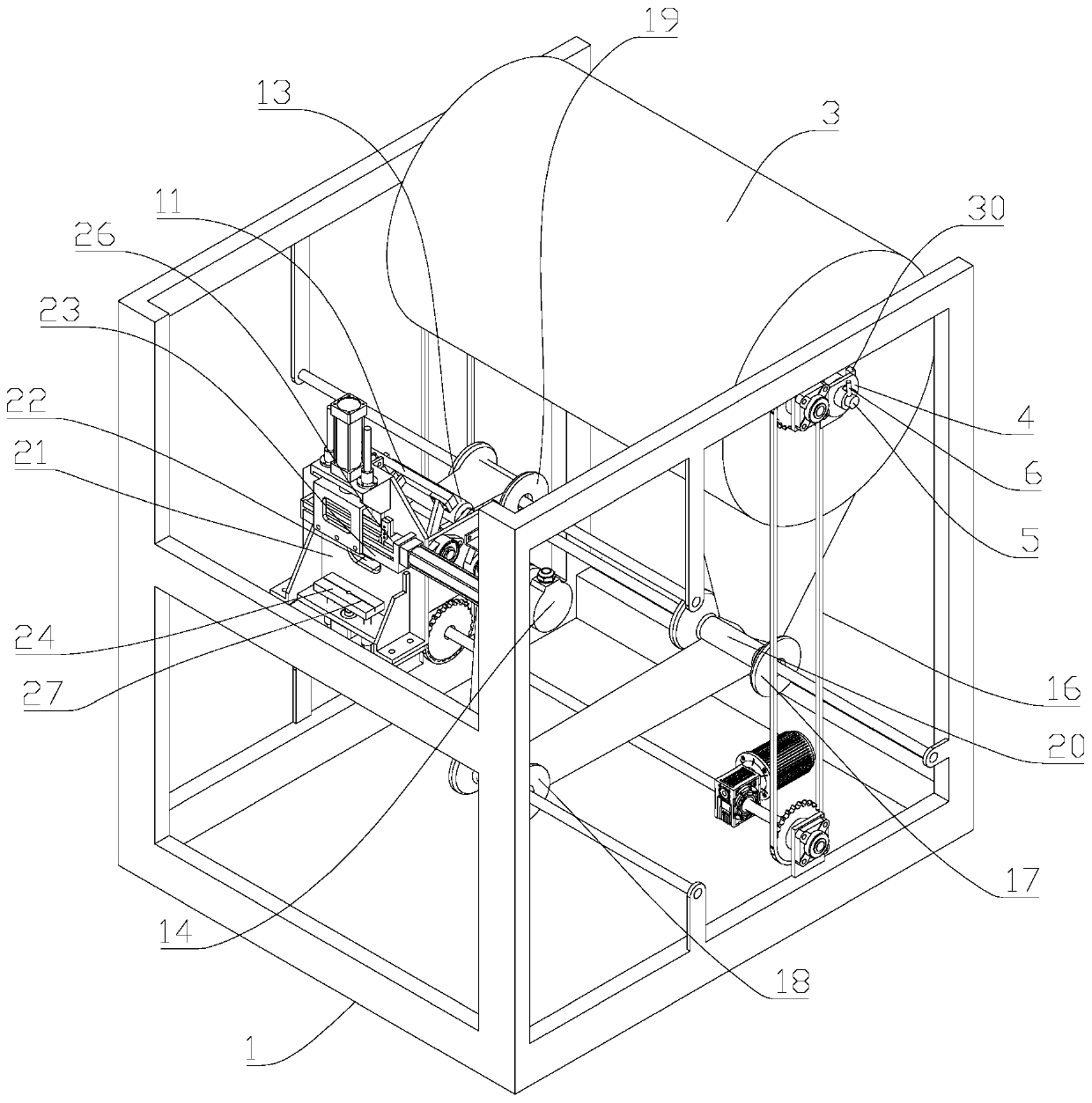 Automatic pearl cotton cutting device