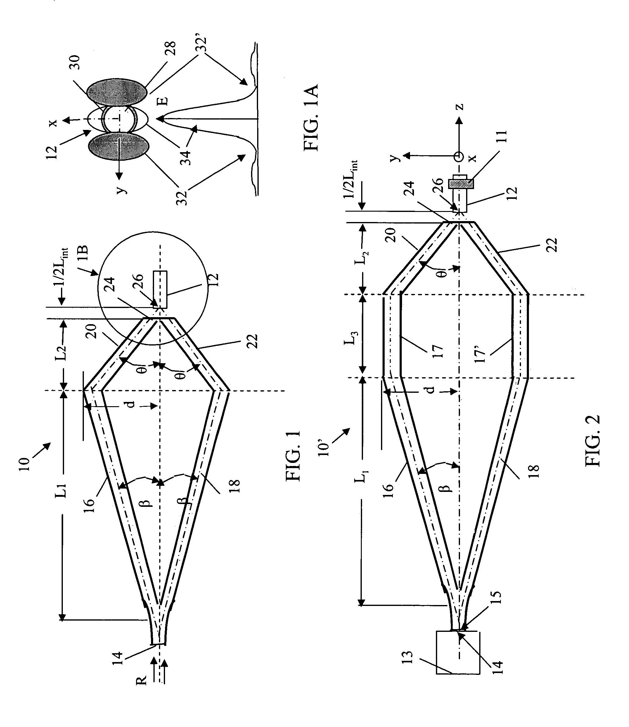 Optical coupling device for single mode optical fibers