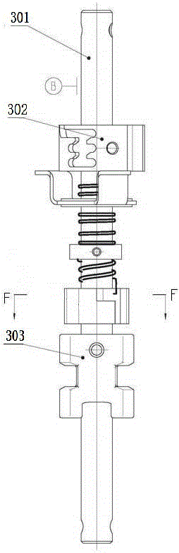 Shift shaft assembly pulling head position accuracy testing fixture