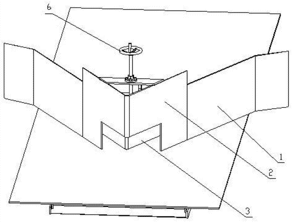 Bilateral plow unloader with material dividing function