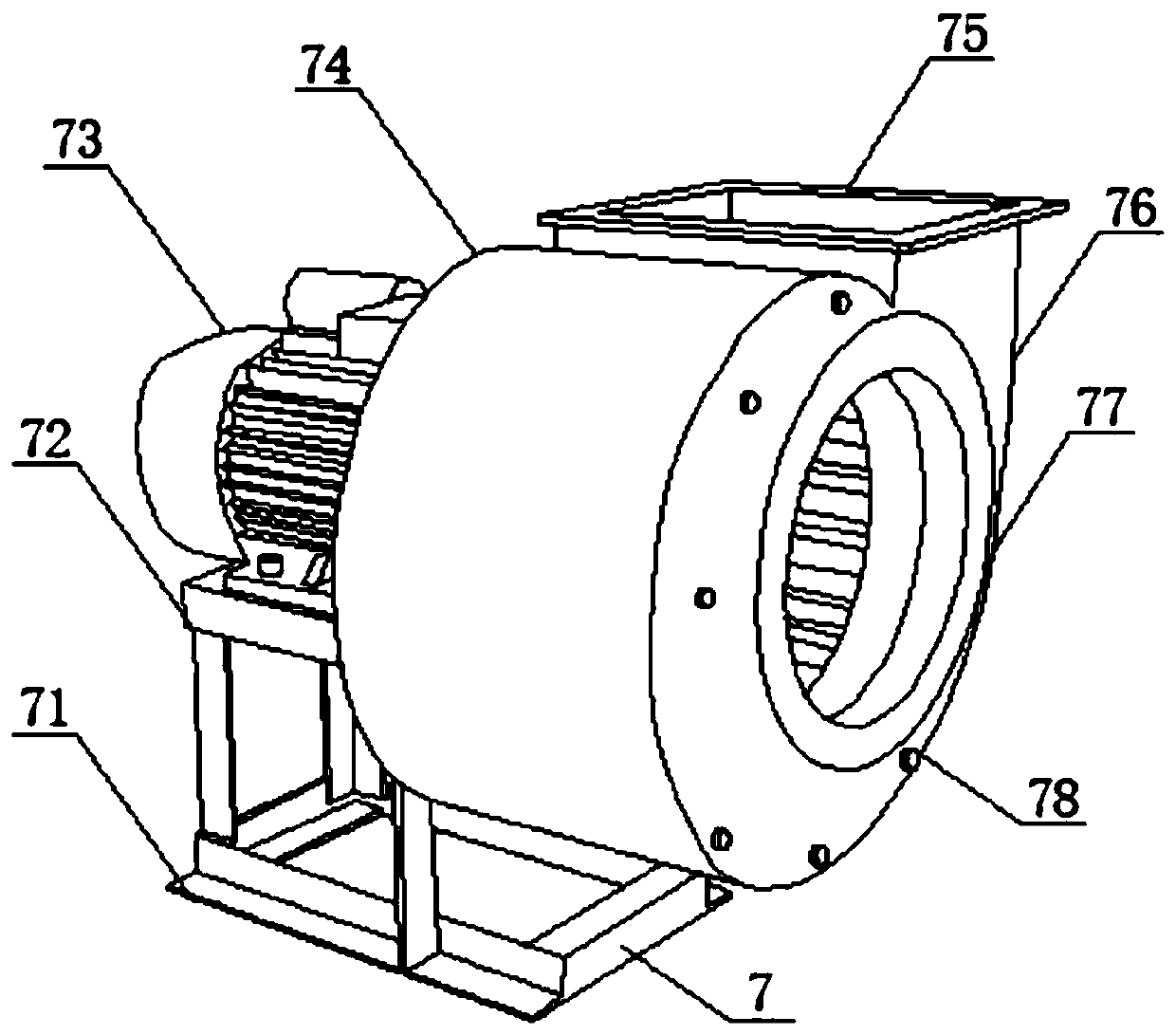 Dust removal equipment for spraying plastic products