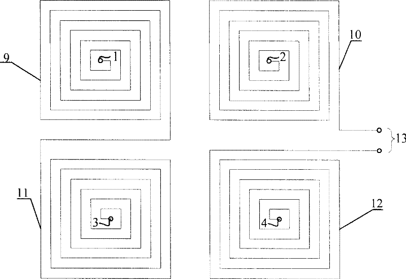 PCB hollow coil current-sensing device