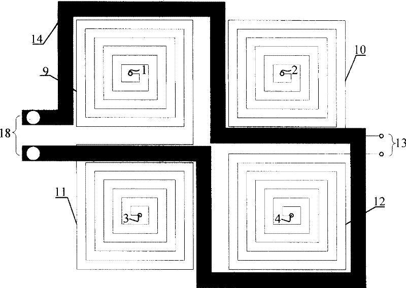 PCB hollow coil current-sensing device