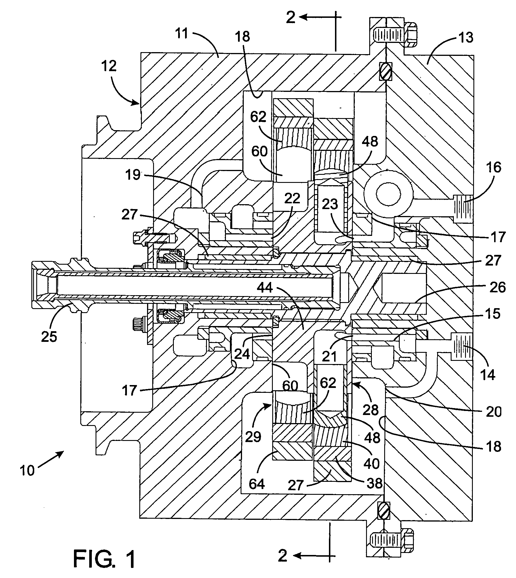 Variable displacement radial piston pump