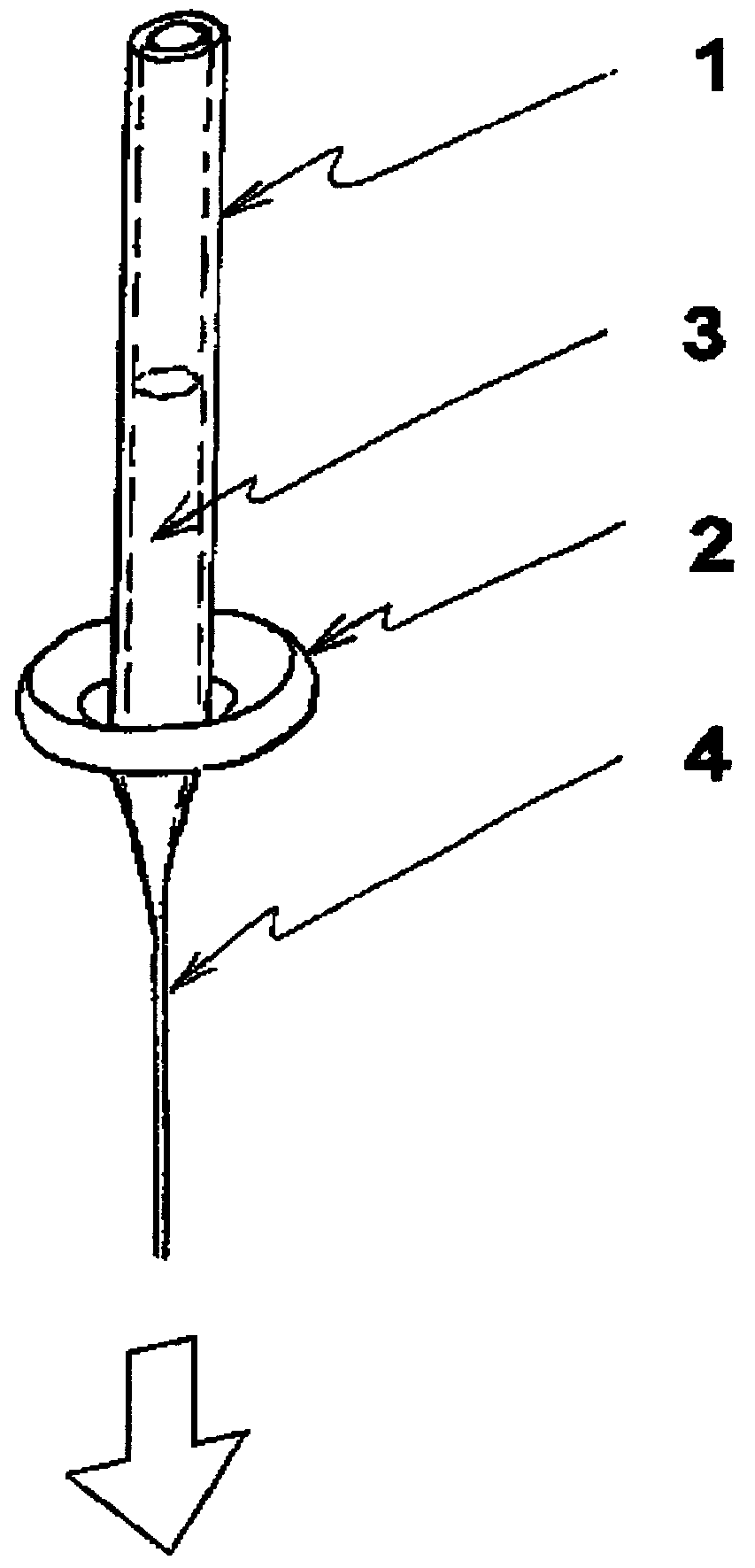 Polymerase chain reaction using metallic glass-coated microwire