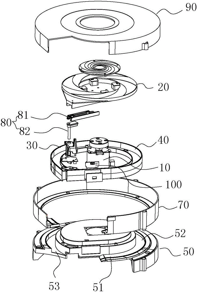 Annular type tile pushing device of automatic Mahjong machine and Mahjong machine