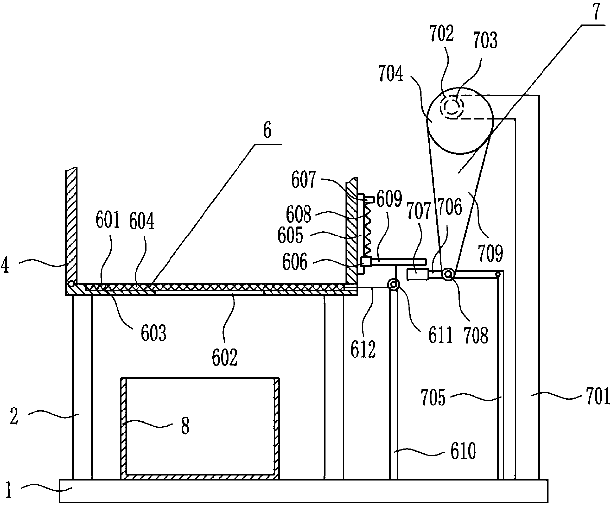 Sand screening device for decoration