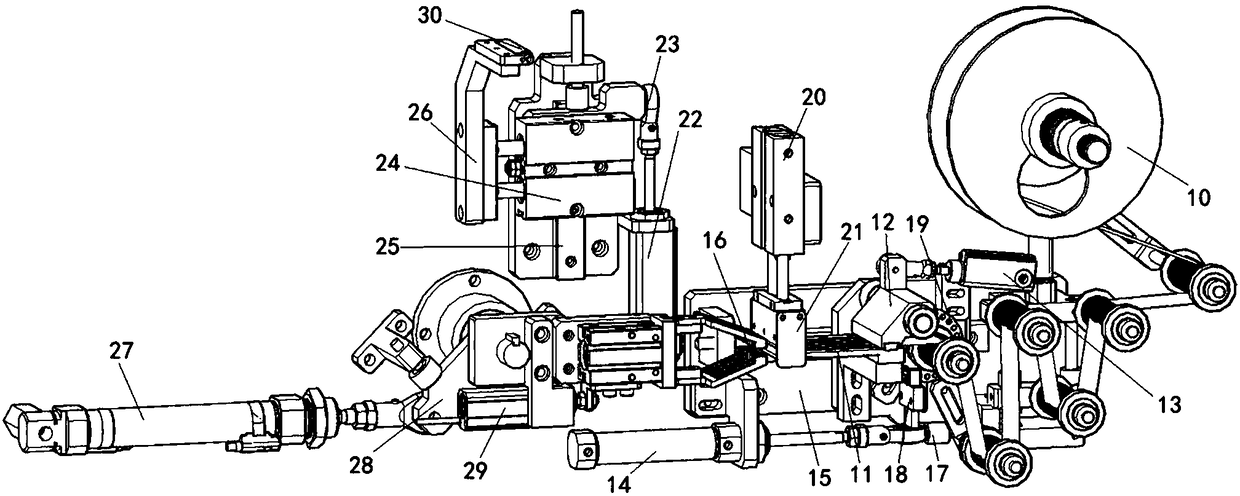 Lithium battery adhesive sticking device