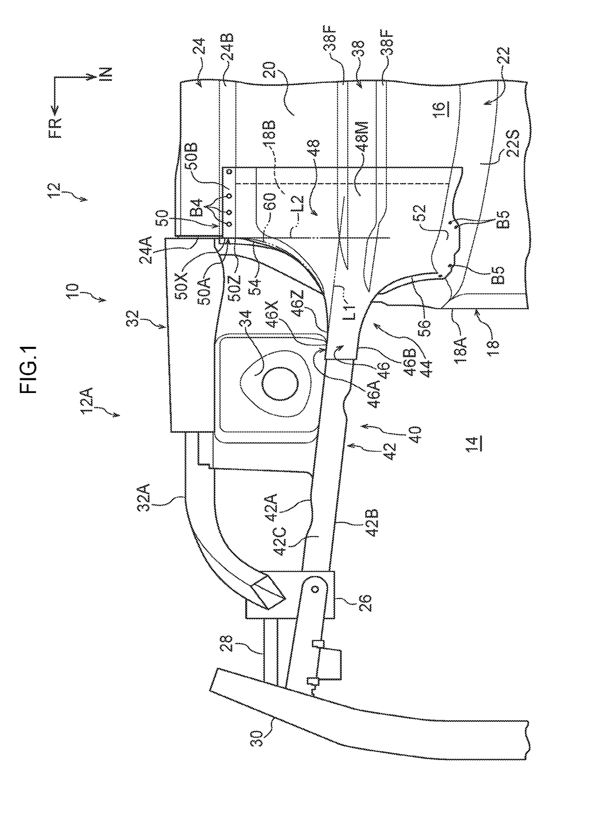 Vehicle frame structure