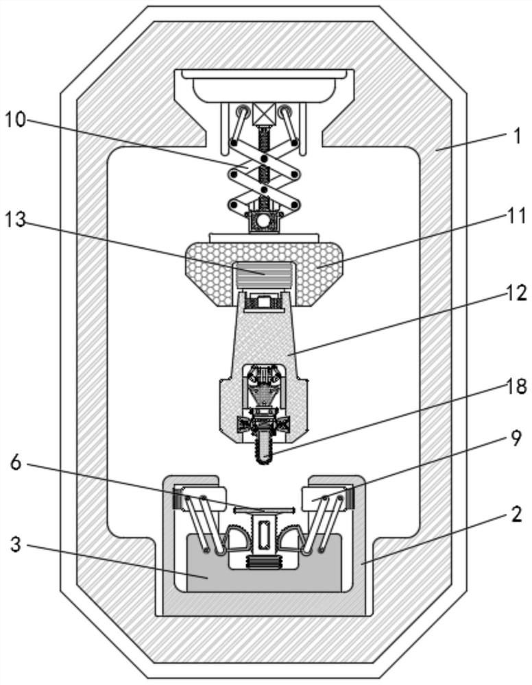 High-accuracy burr polishing mechanism used between gear teeth