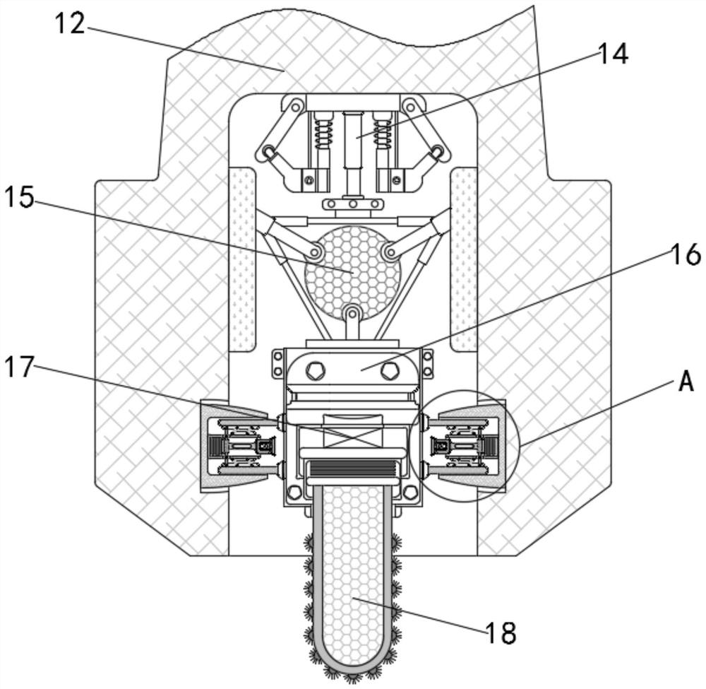 High-accuracy burr polishing mechanism used between gear teeth