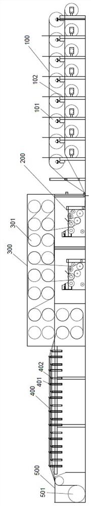 Sizing method and sizing equipment for preventing yarn from sizing bonding