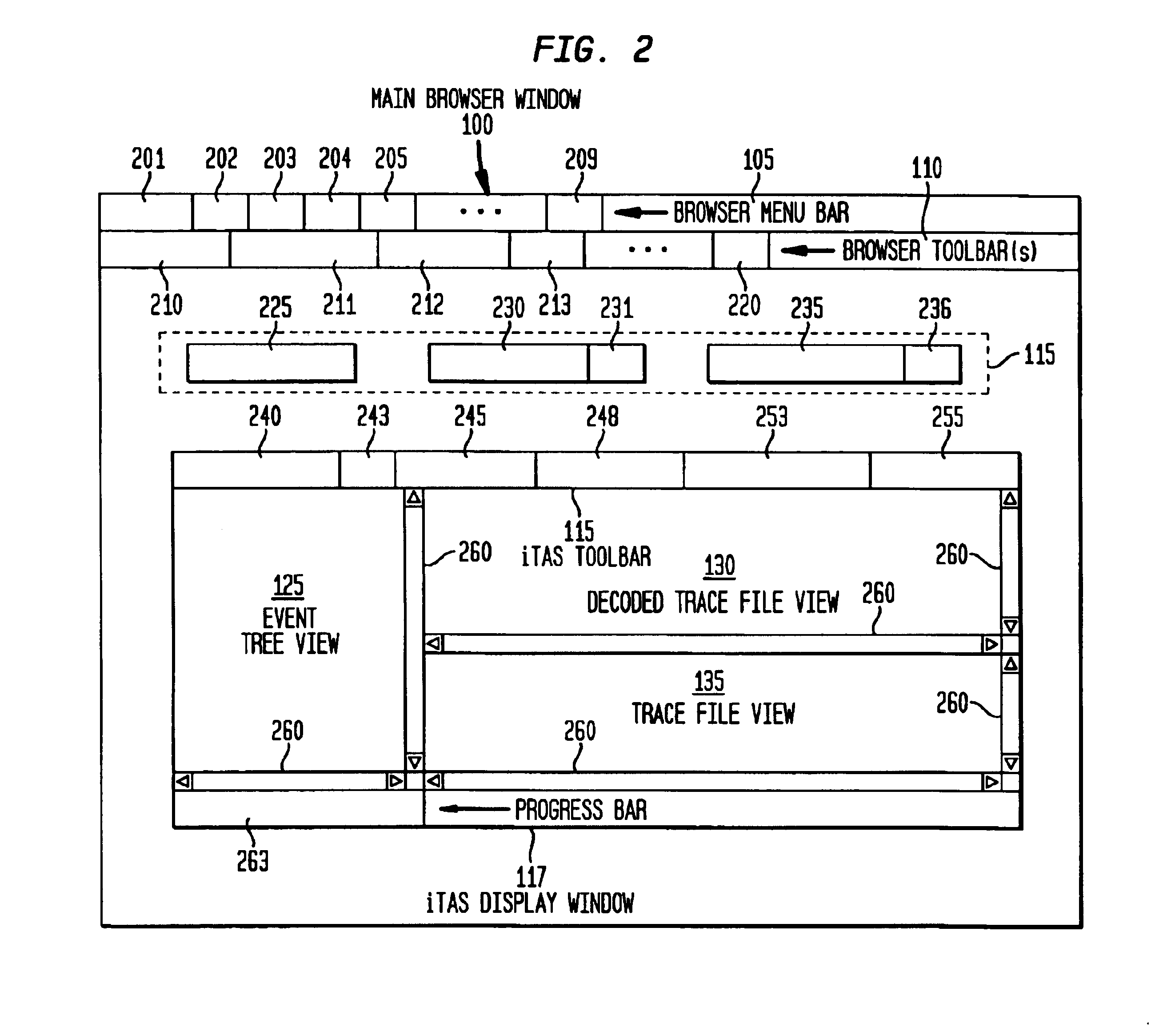 Method and system of displaying telecommunication trace diagnostic information