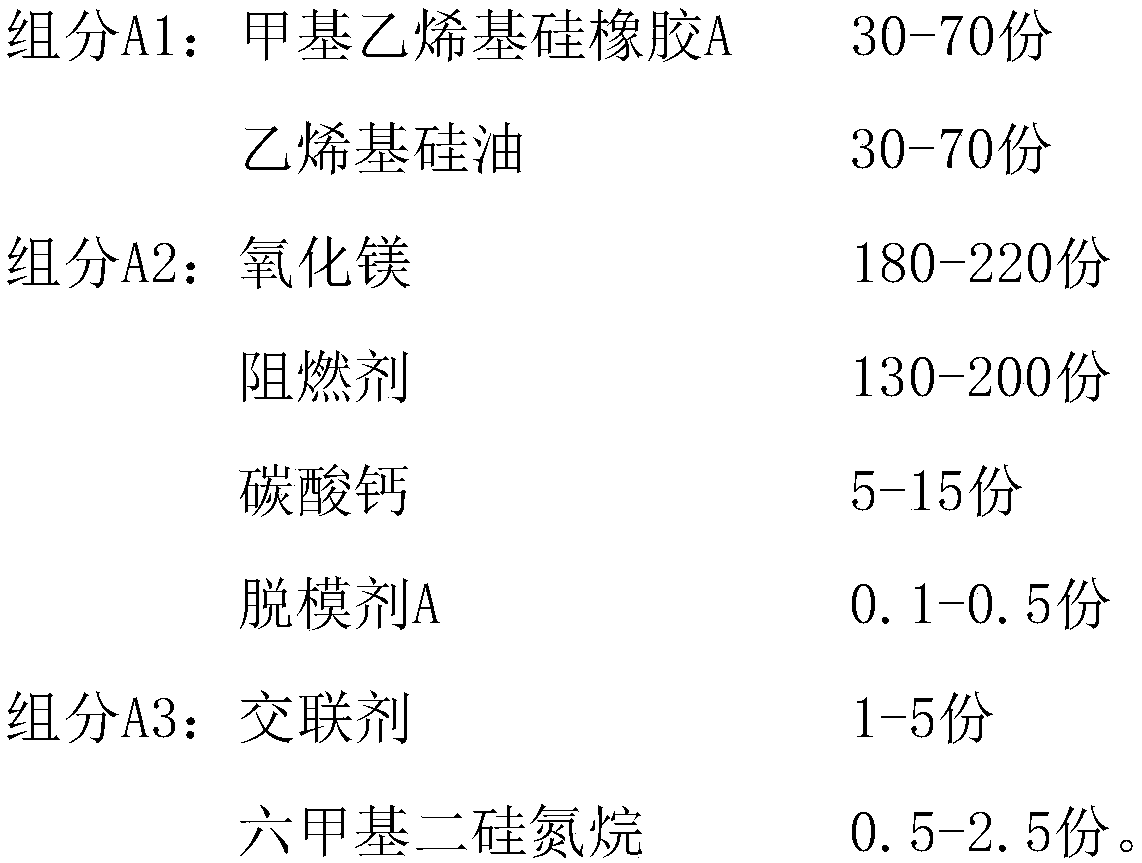 Flexible fire-resistant branch cable with anti-vibration and anti-spraying performances