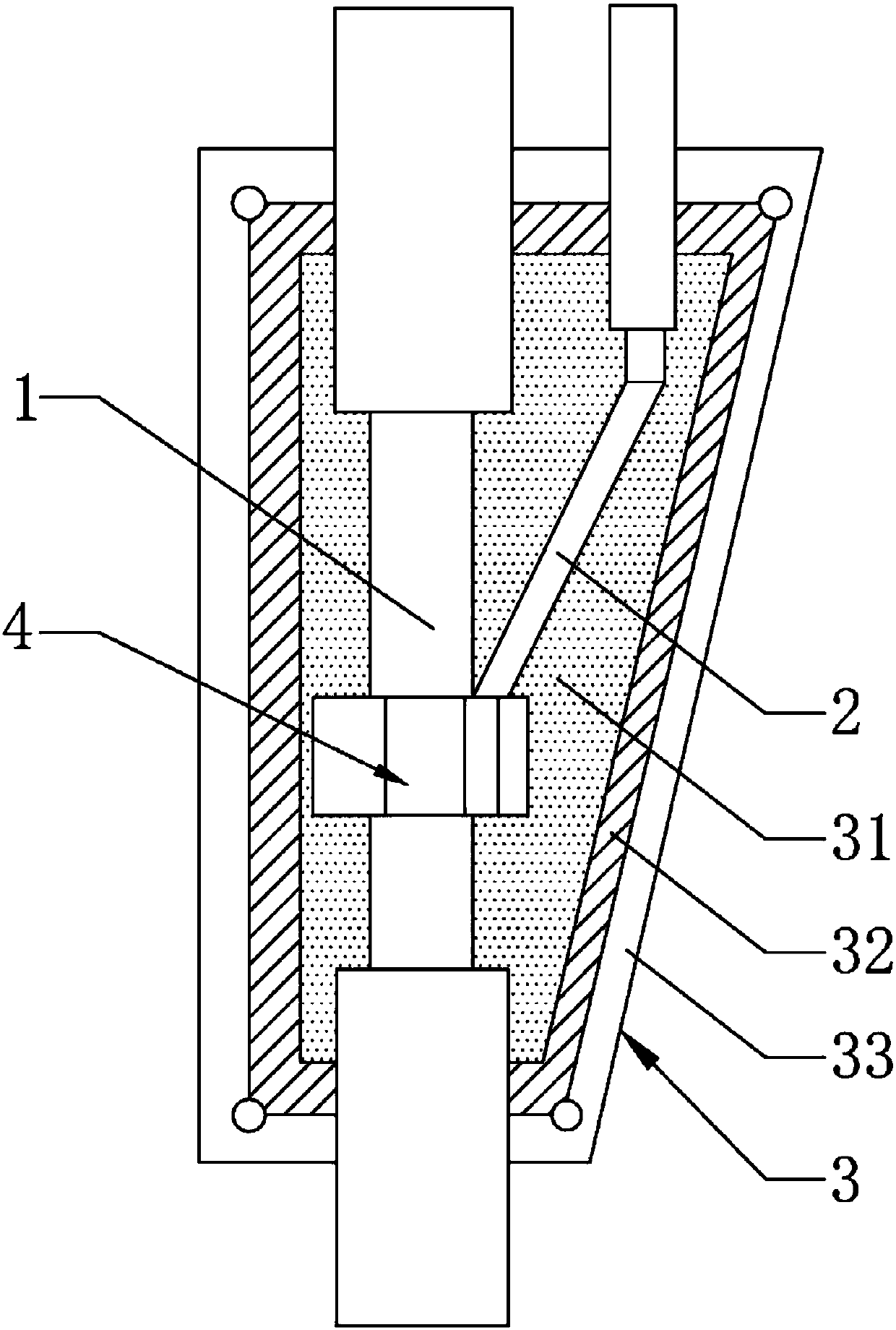 Flexible fire-resistant branch cable with anti-vibration and anti-spraying performances