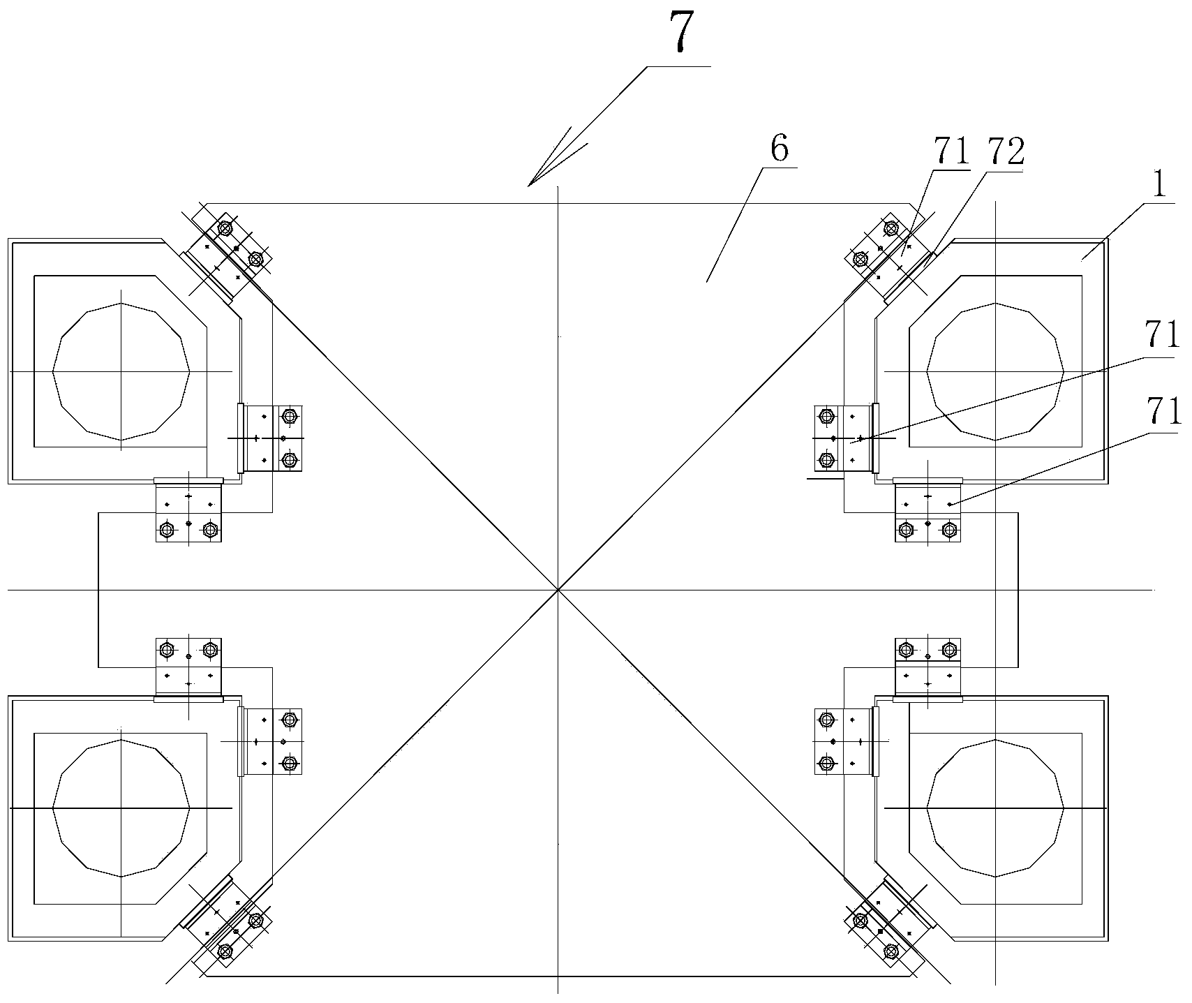 Heavy-duty die-forging hydraulic press