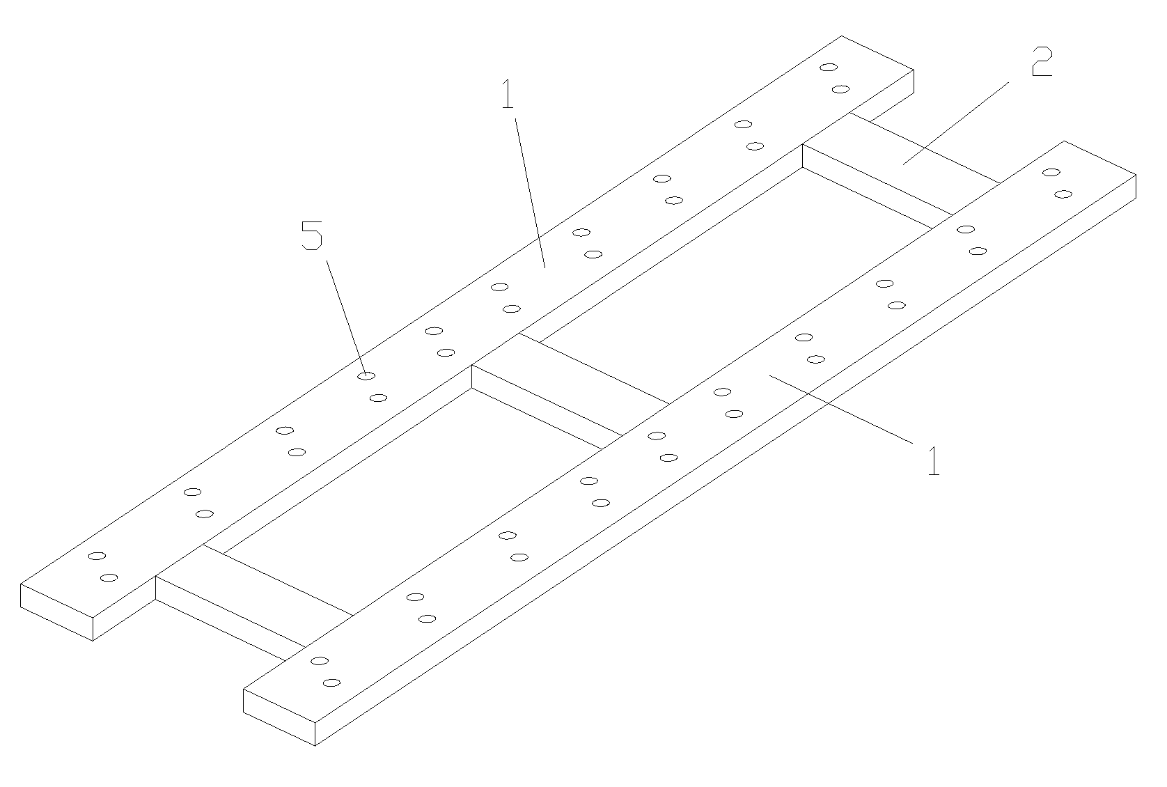 Longitudinal sleeper and damping railway system thereof