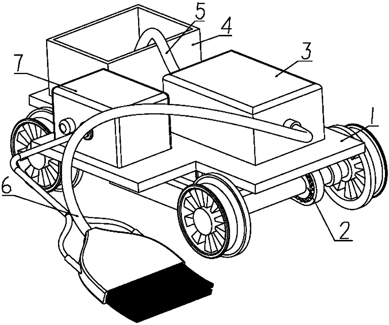 An automatic brushing device for c/c material surface