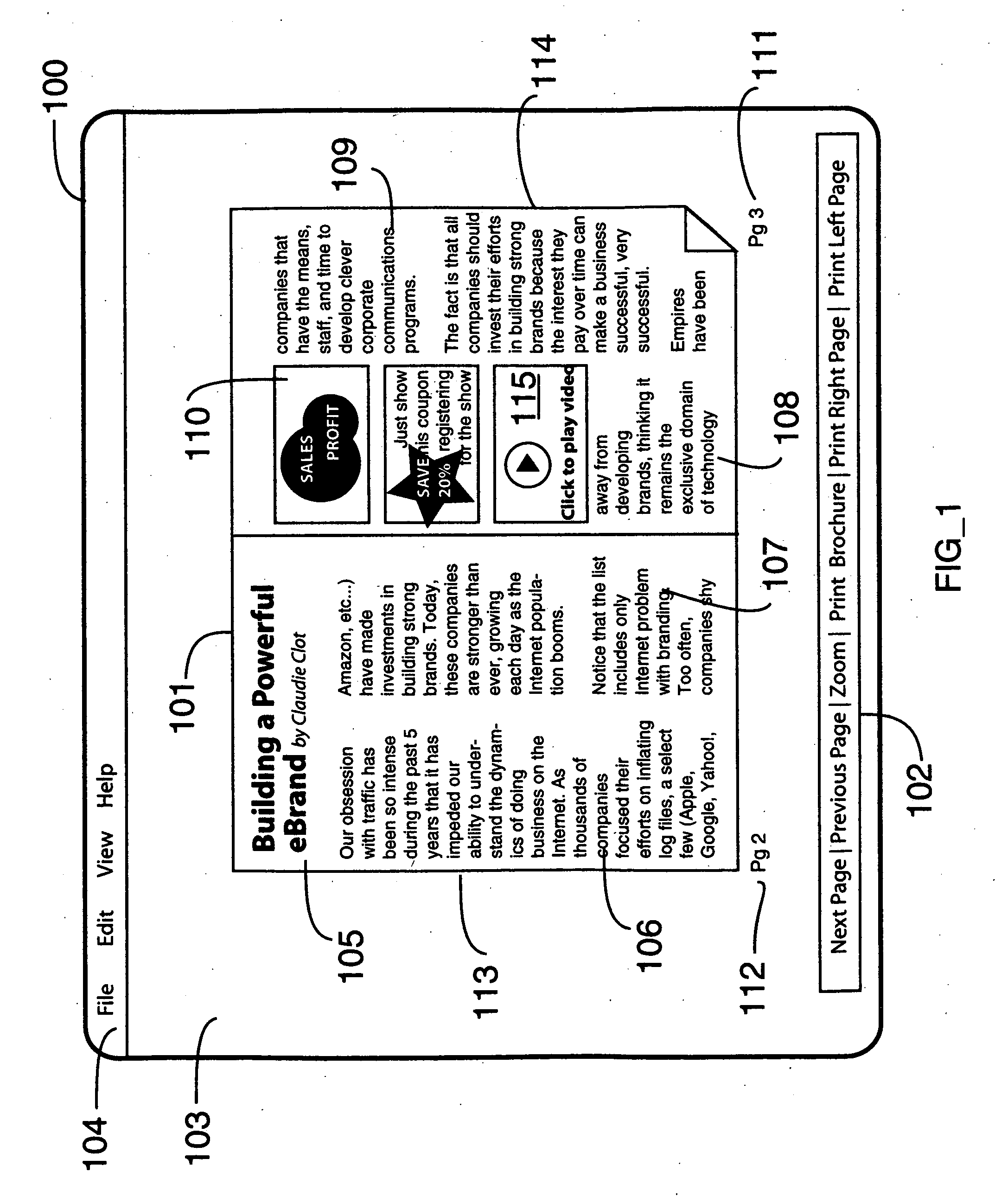 Methods for optimizing the layout and printing of pages of Digital publications.