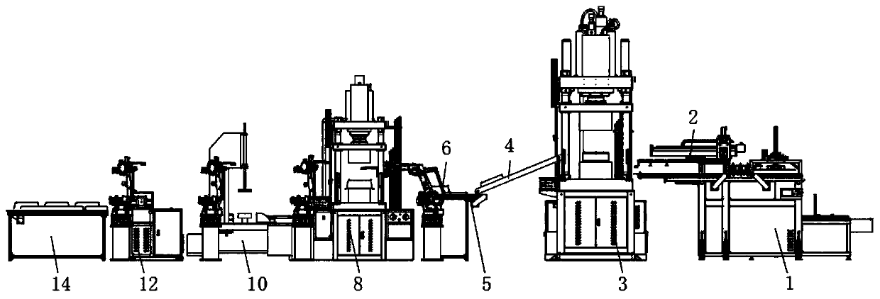 Inner container deep-stretching automatic line