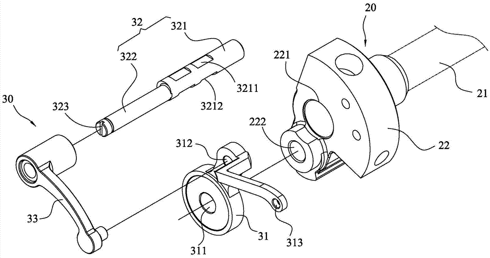 Sewing machine with adjustable needle rod and take-up stroke