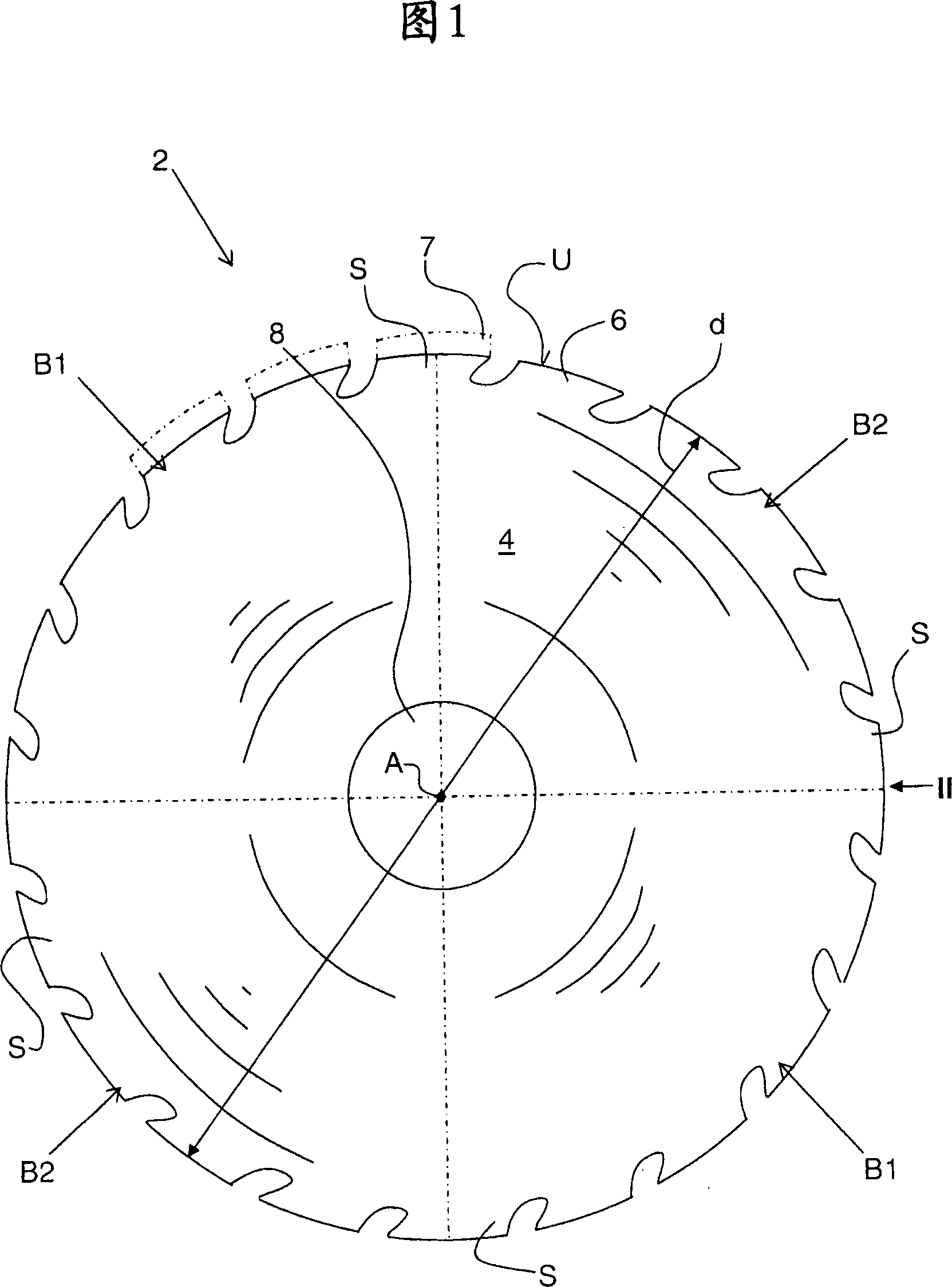 Saw blade with lateral buckles