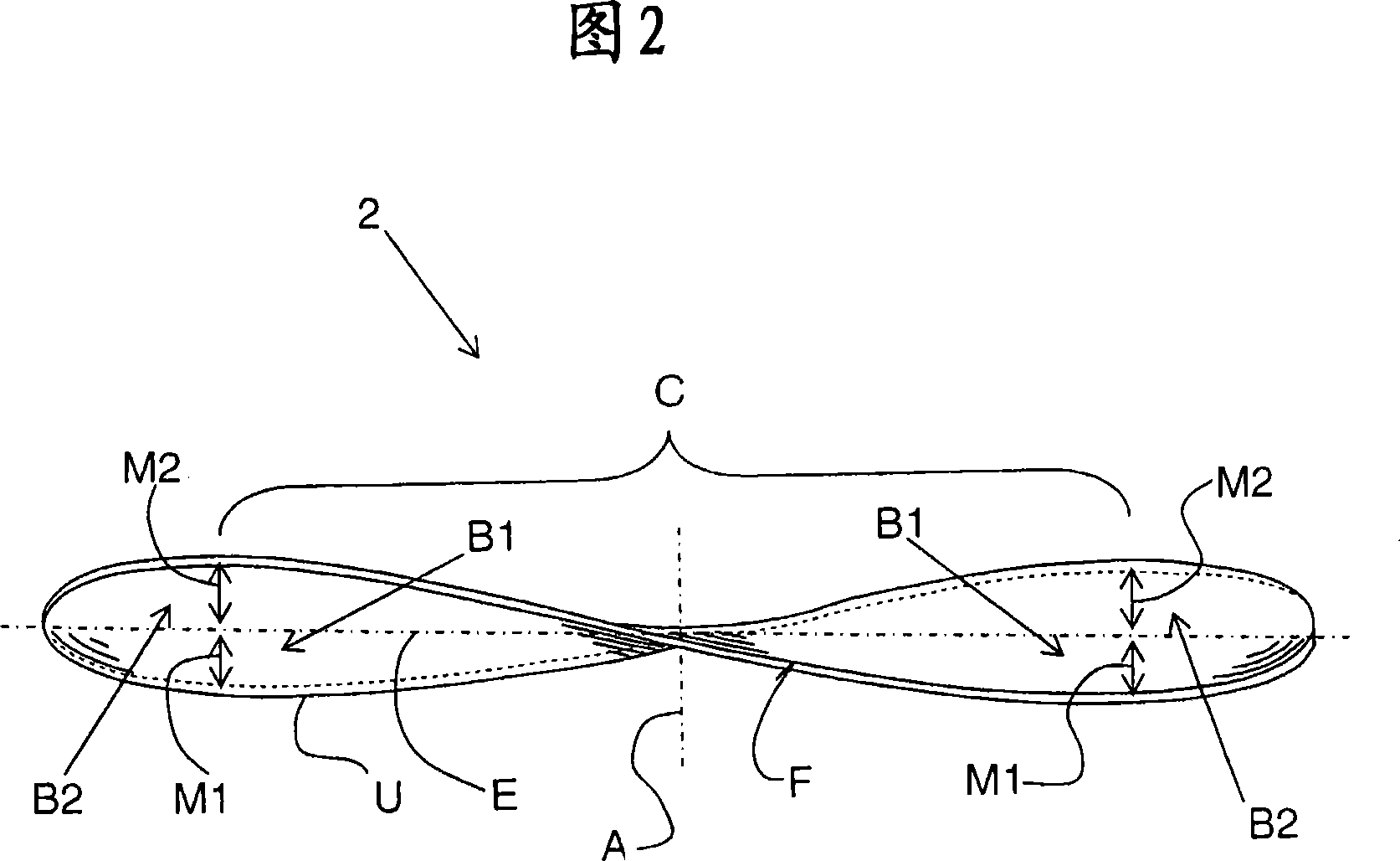 Saw blade with lateral buckles