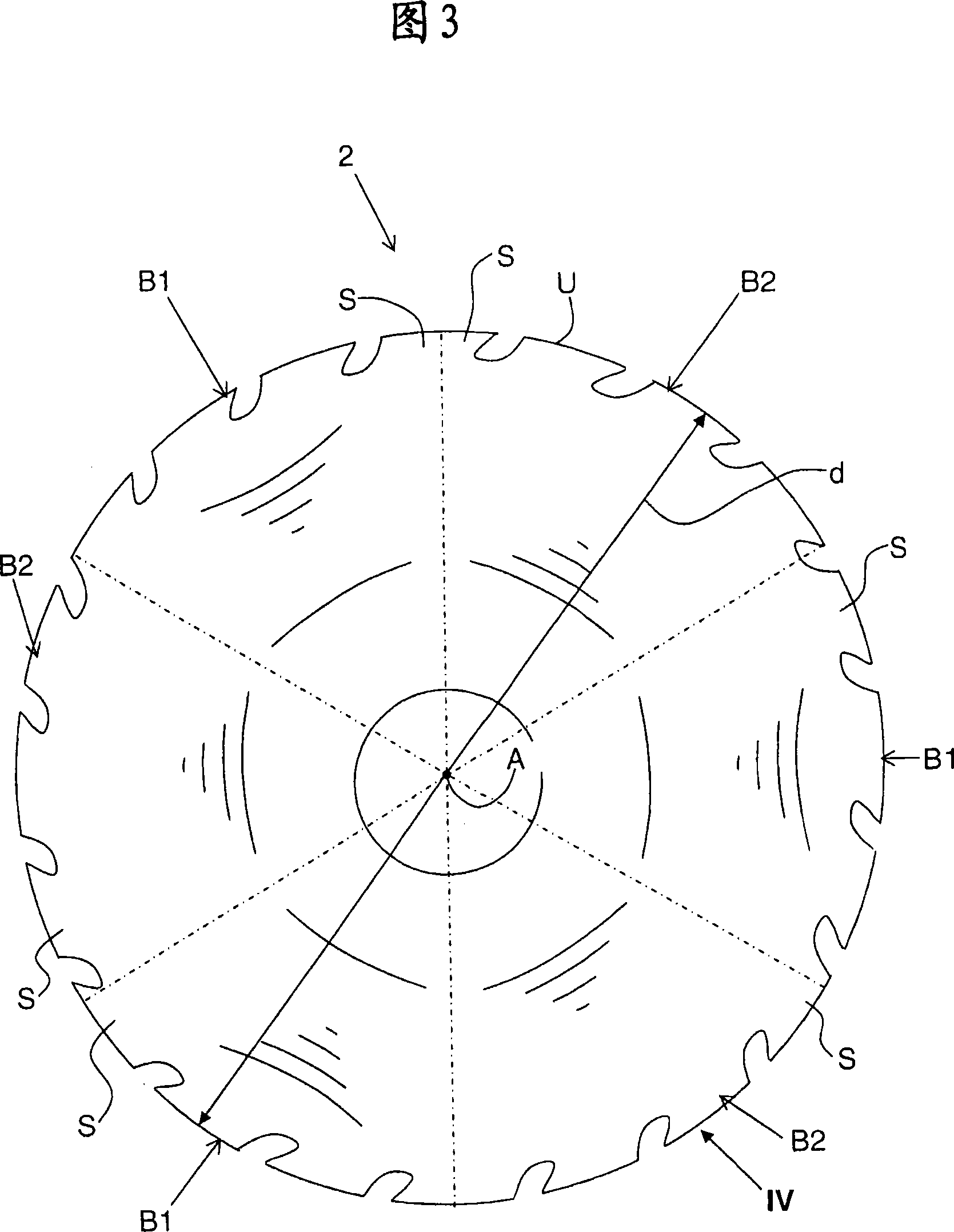 Saw blade with lateral buckles