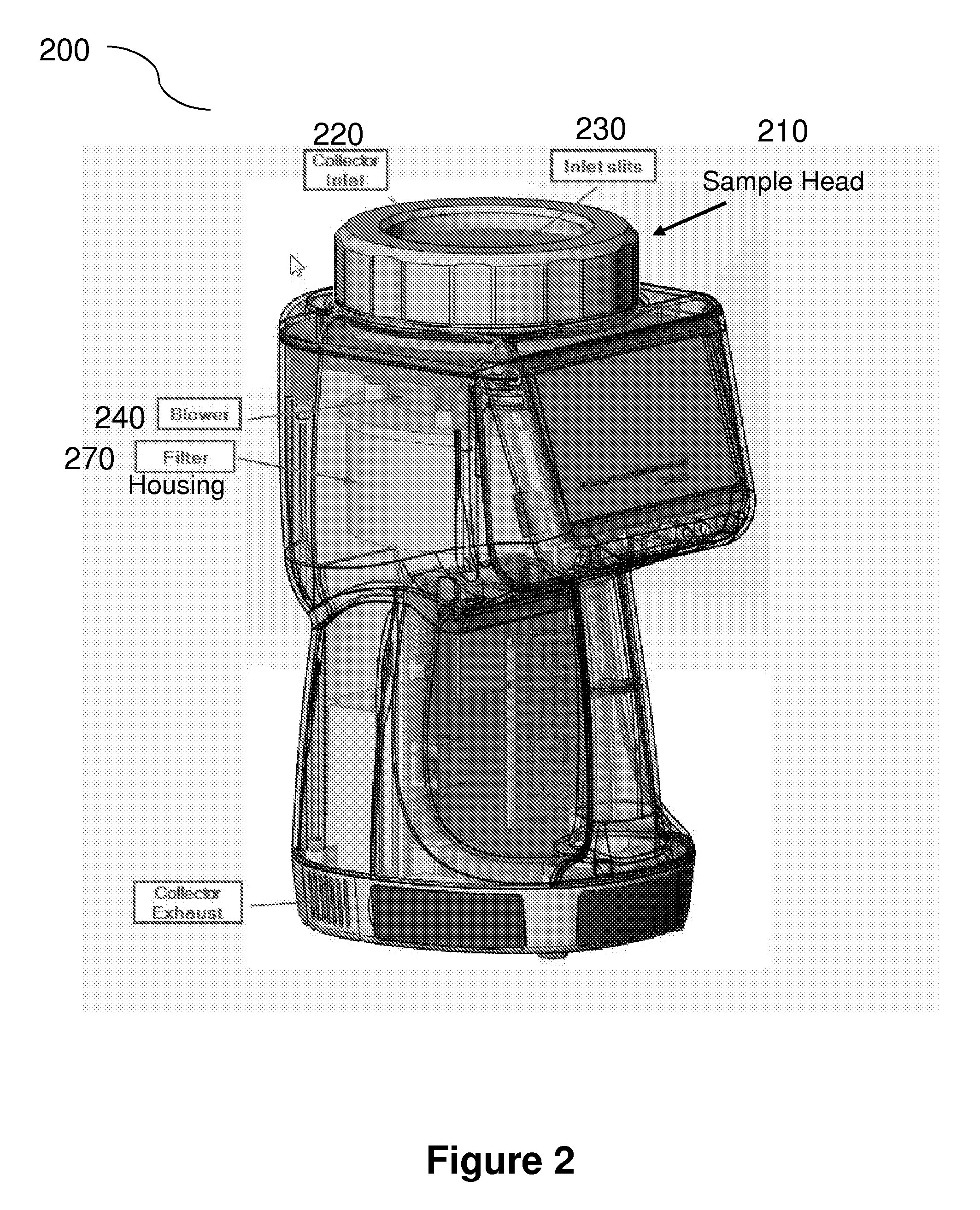 Filter and Blower Geometry for Particle Sampler