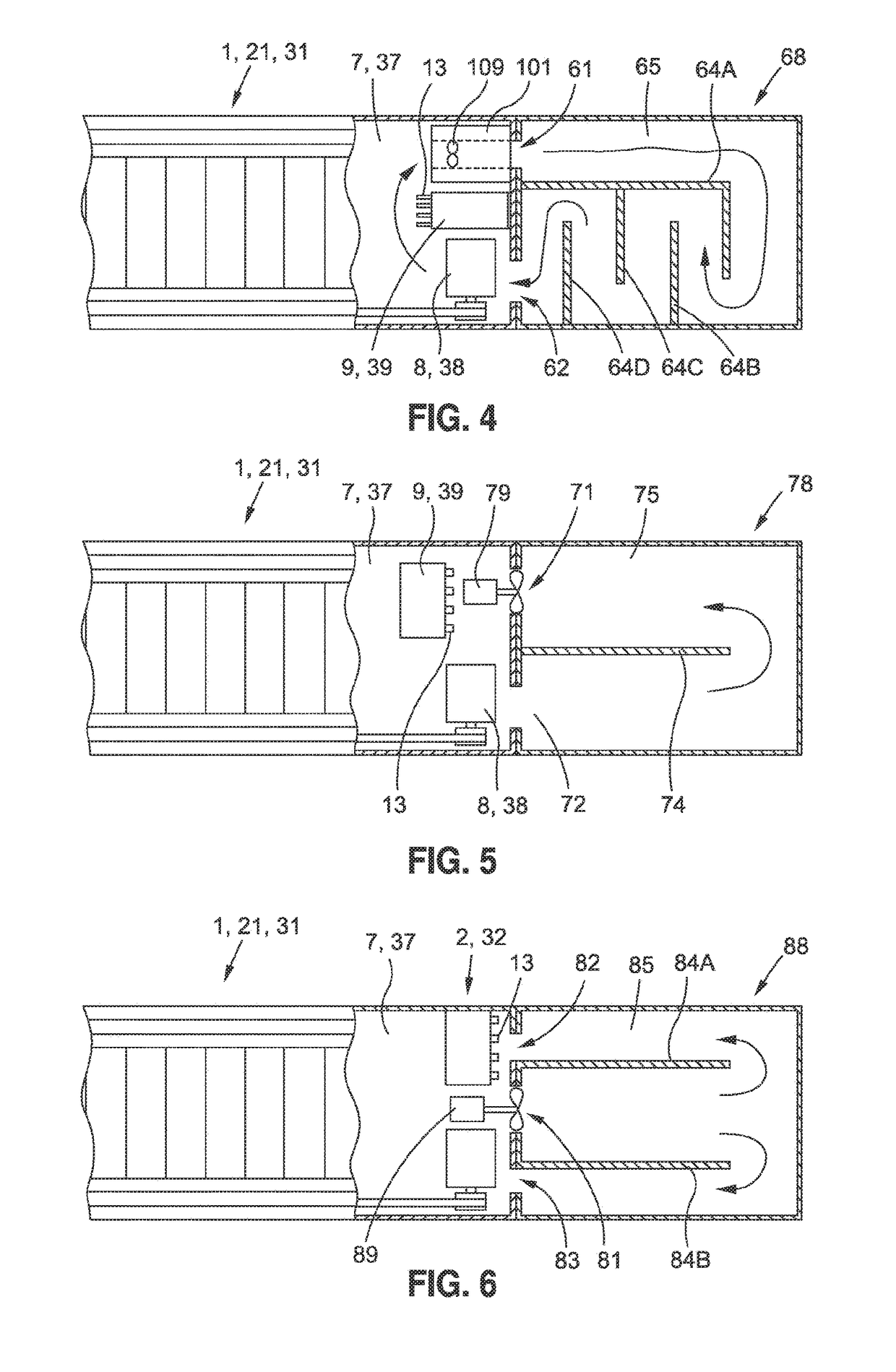 Escalator or moving walkway with at least one access module