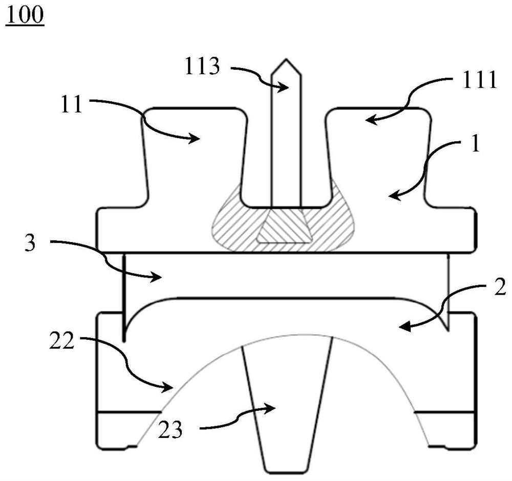 Primary total ankle joint prosthesis