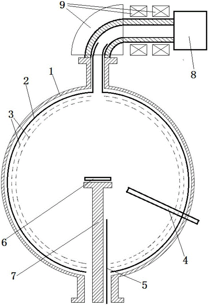 Secondary electron measurement device