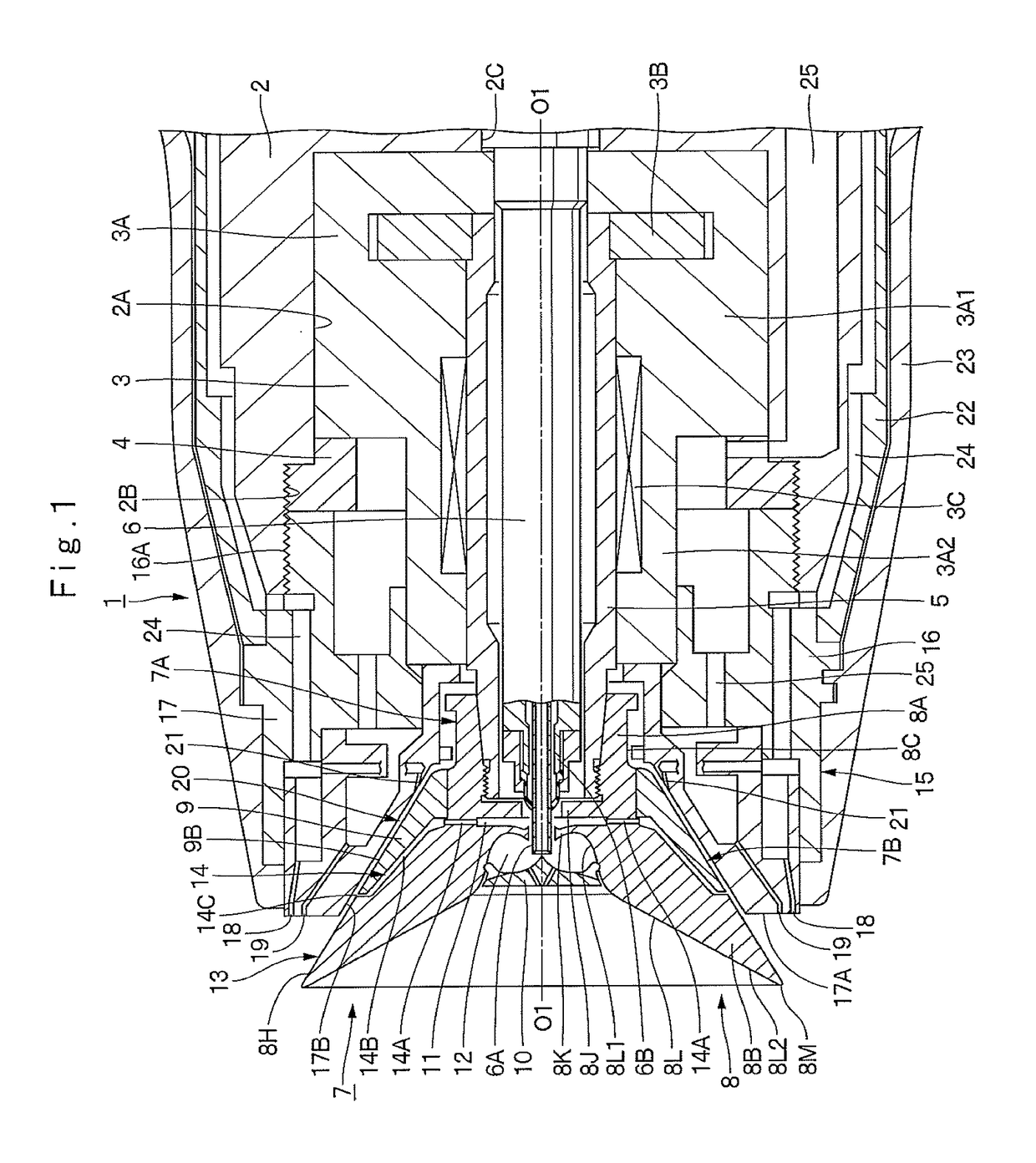 Rotary atomizing head type coating machine