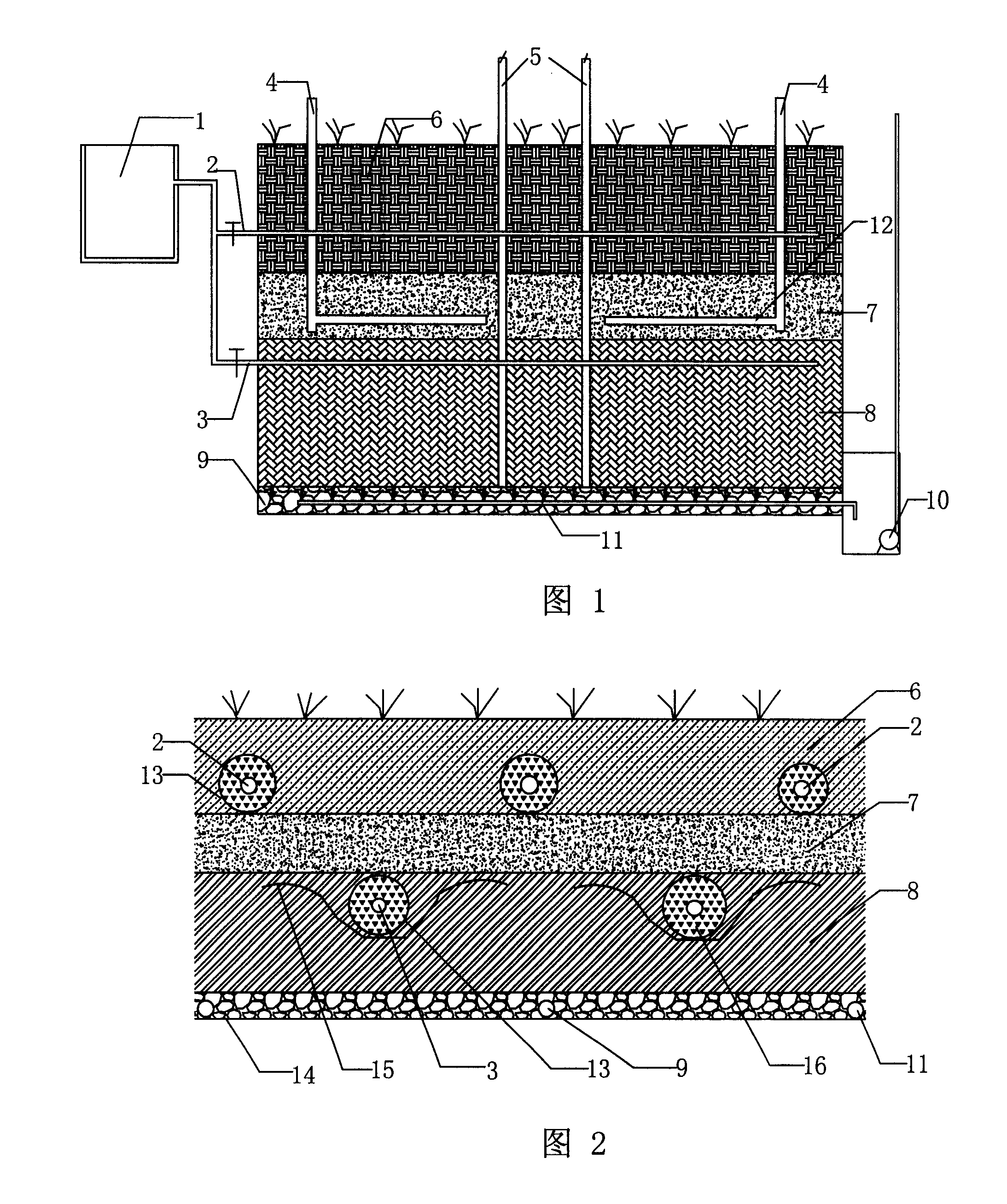 High-load capillary infiltration trench system for treating domestic wastewater