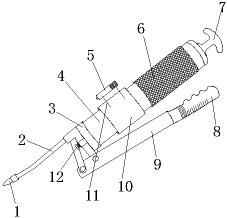 Grease gun with illuminating function