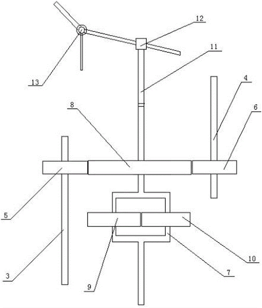 Water turbine for bidirectional rotating type cooling tower