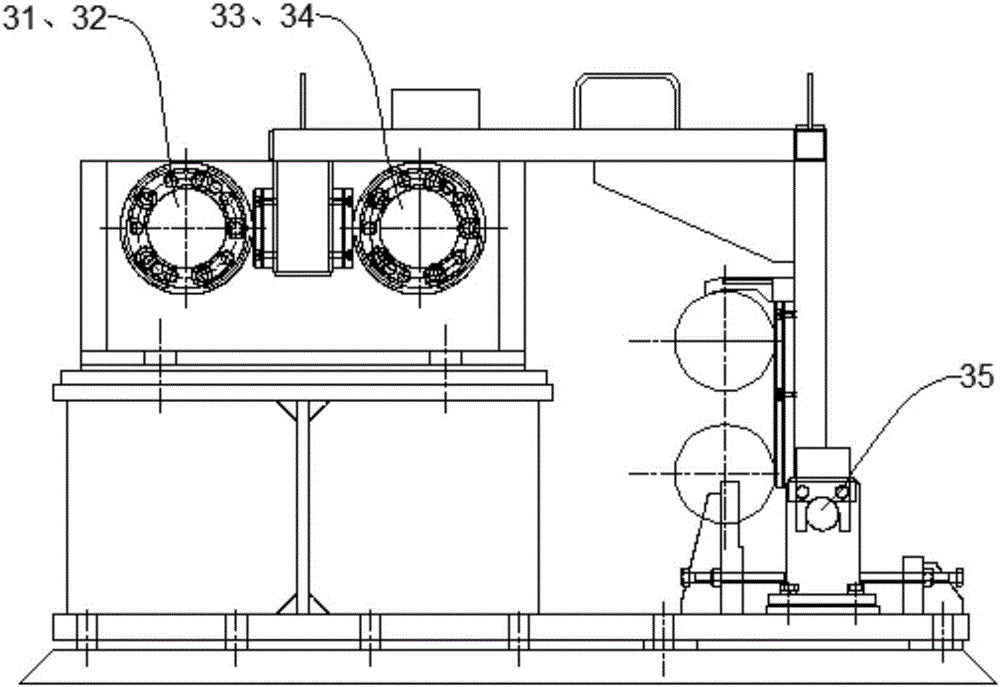 Arc alignment device for mold and arc alignment method