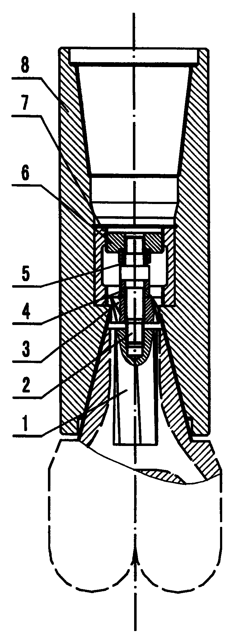 Bit pup joint capable of producing hydraulic pulsation in downhole