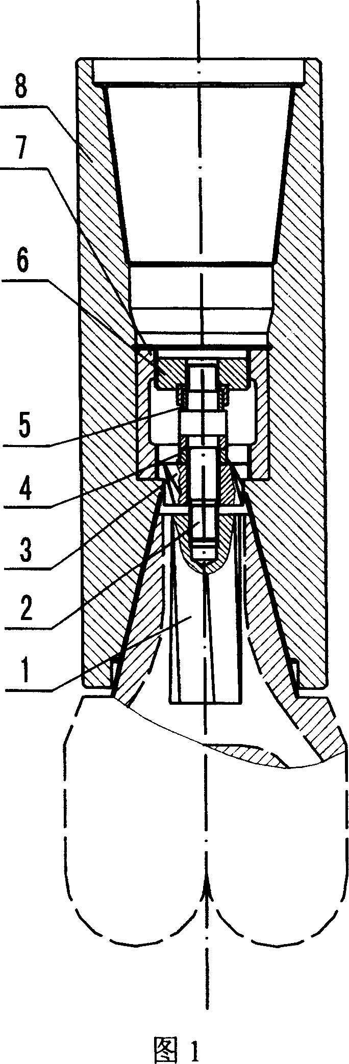 Bit pup joint capable of producing hydraulic pulsation in downhole