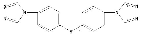 Thioether bitriazole compound as well as preparation method and application of thioether bitriazole compound